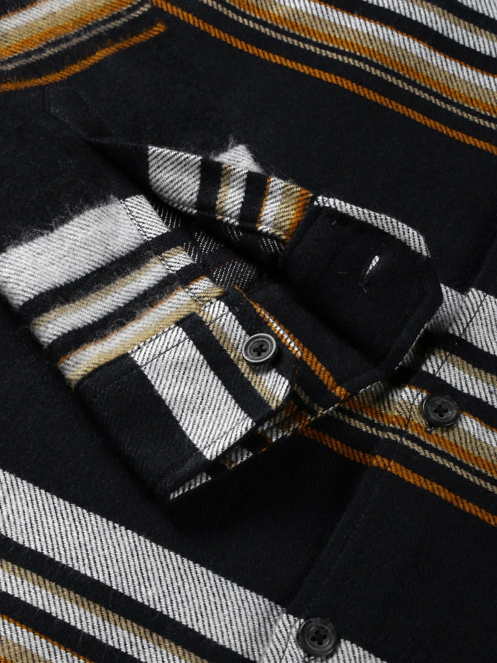 Navy Standard Striped Oversized Cotton Casual Shacket For Men