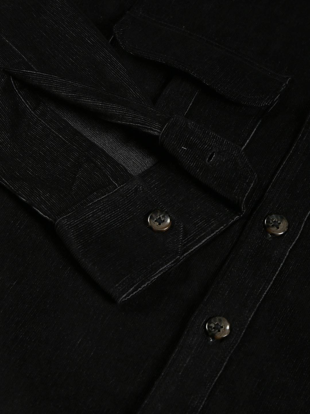 Thomas Scott Men Premium Slim Fit Corduroy Casual Shirt