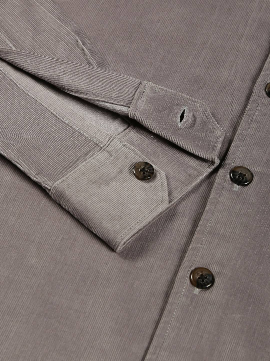 Thomas Scott Men Premium Slim Fit Corduroy Casual Shirt