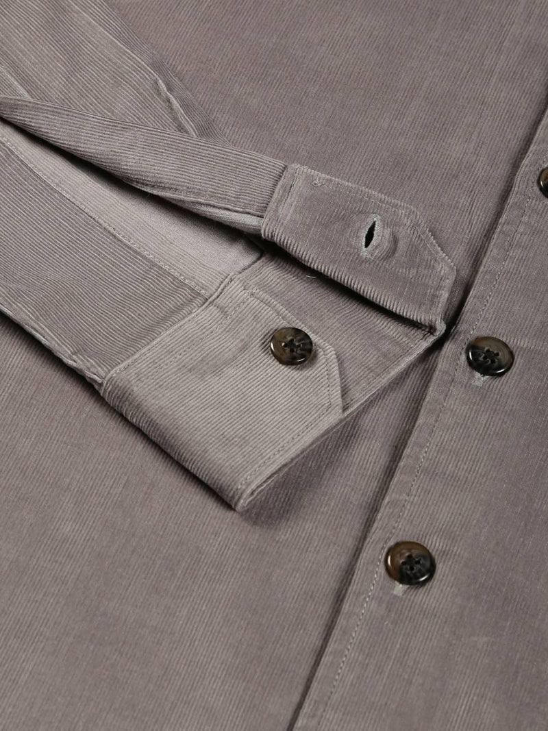 Thomas Scott Men Premium Slim Fit Corduroy Casual Shirt