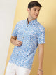 Thomas Scott Men Printed Smart Slim Fit Floral Opaque Casual Shirt