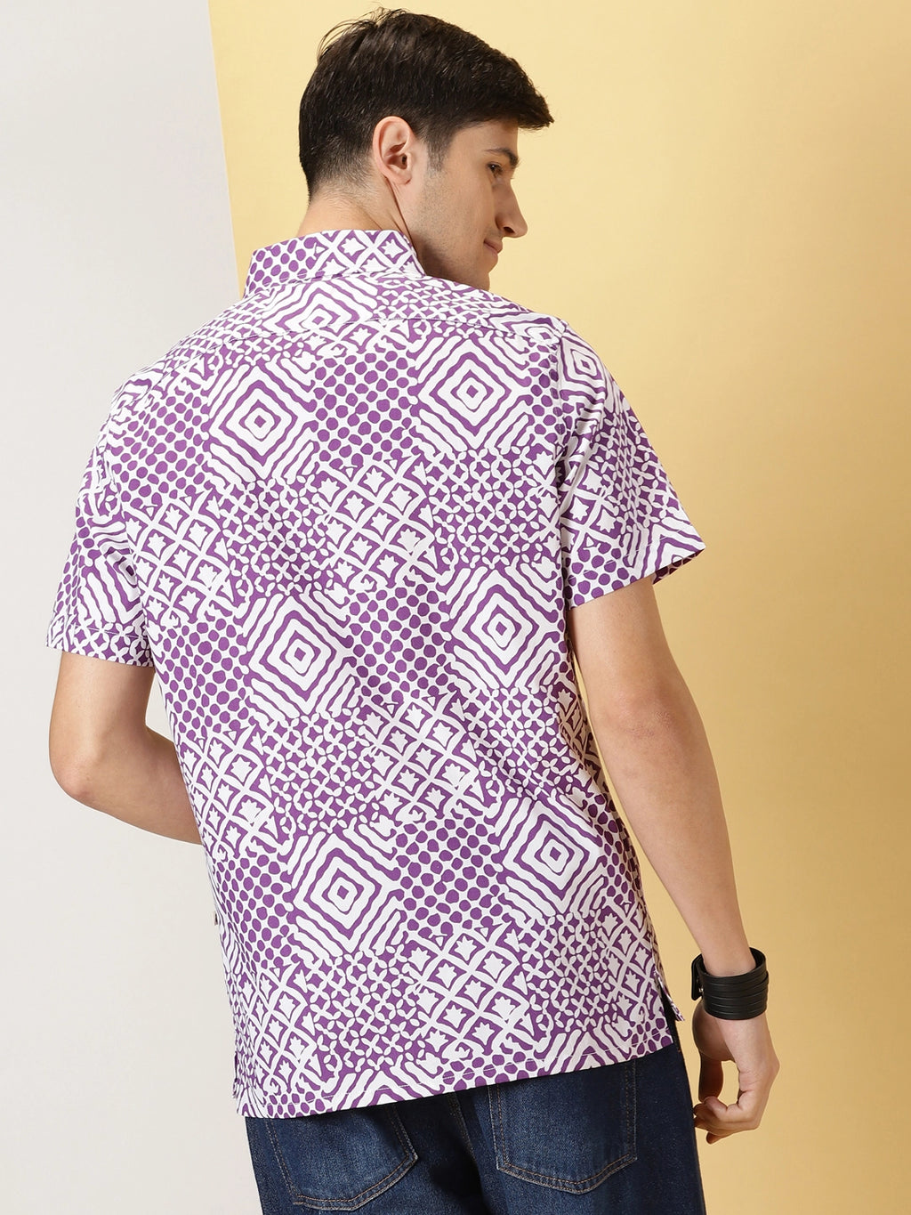 Thomas Scott Men Smart Opaque Printed Cotton Casual Shirt
