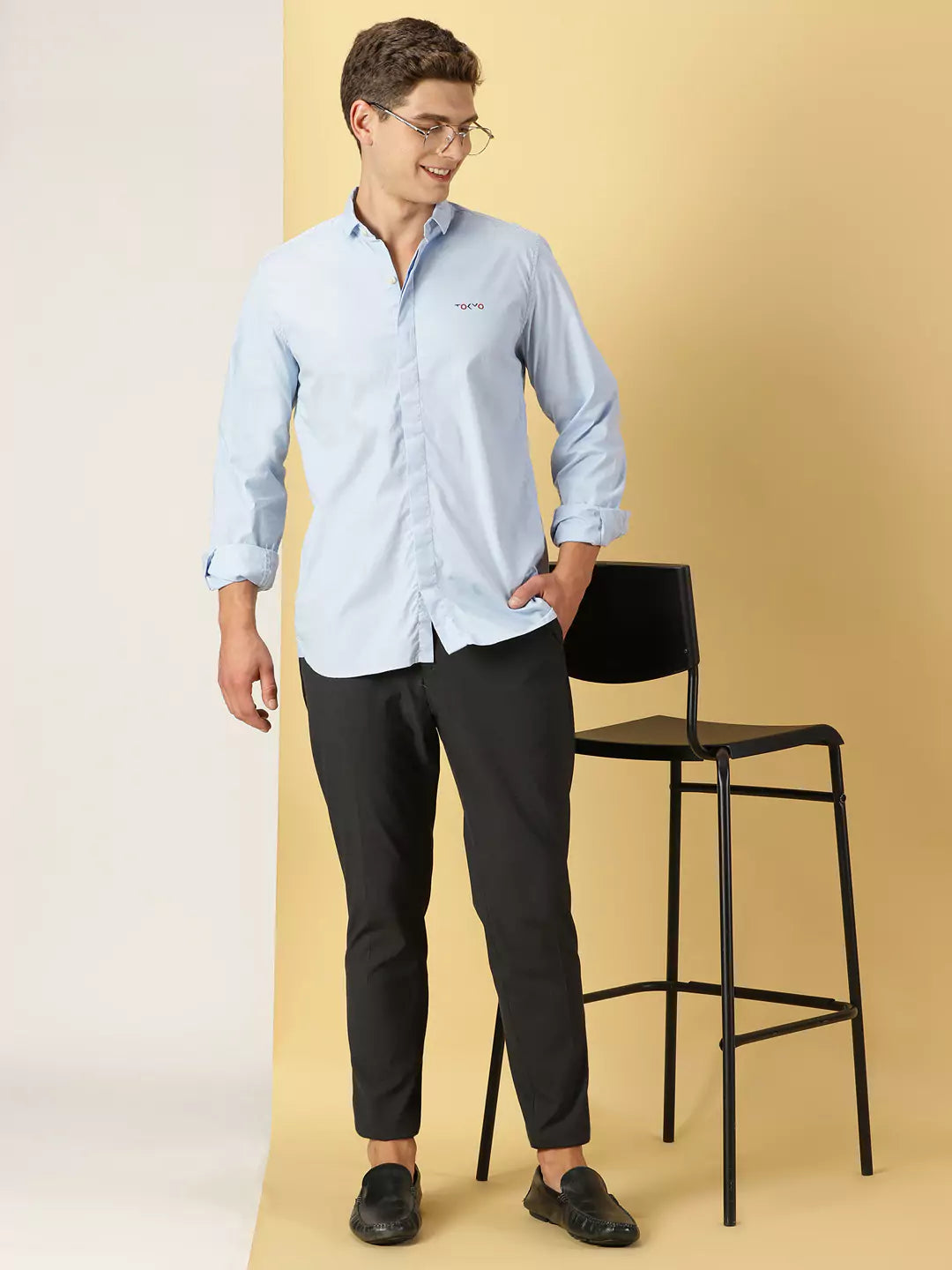 Thomas Scott Men Classic Slim Fit Casual Shirt