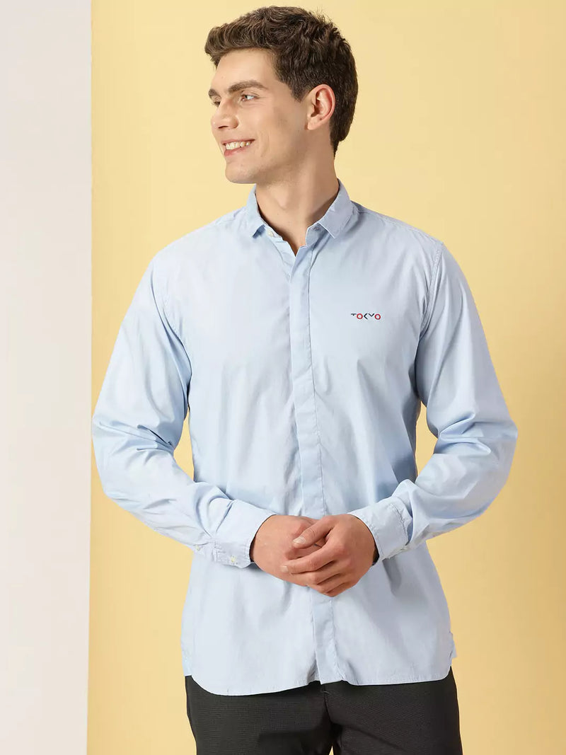 Thomas Scott Men Classic Slim Fit Casual Shirt