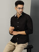Classic Spread Collar Oxford Pure Linen Casual Shirt For Men