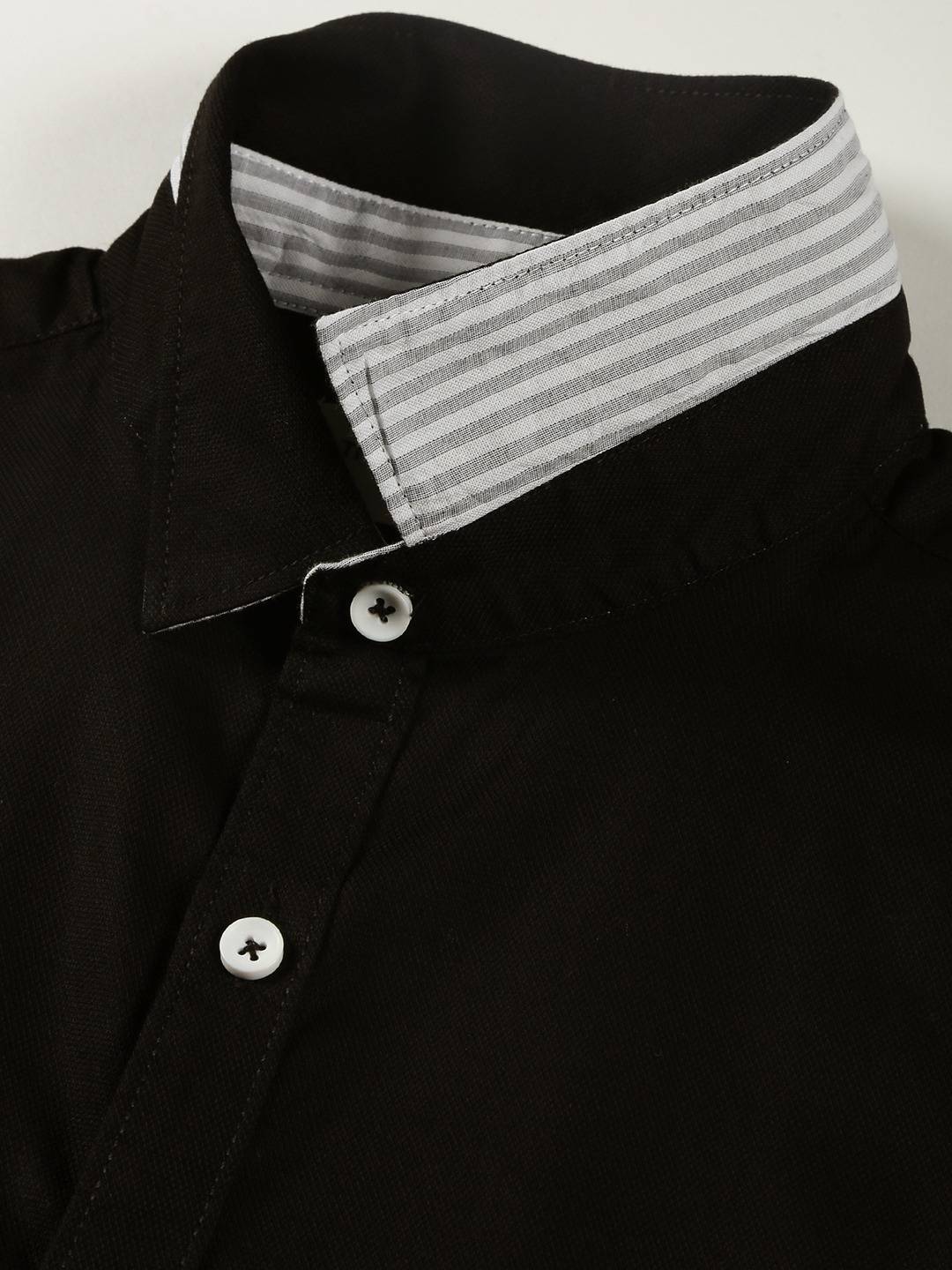 Thomas Scott Men Classic Spread Collar Oxford Pure Linen Casual Shirt