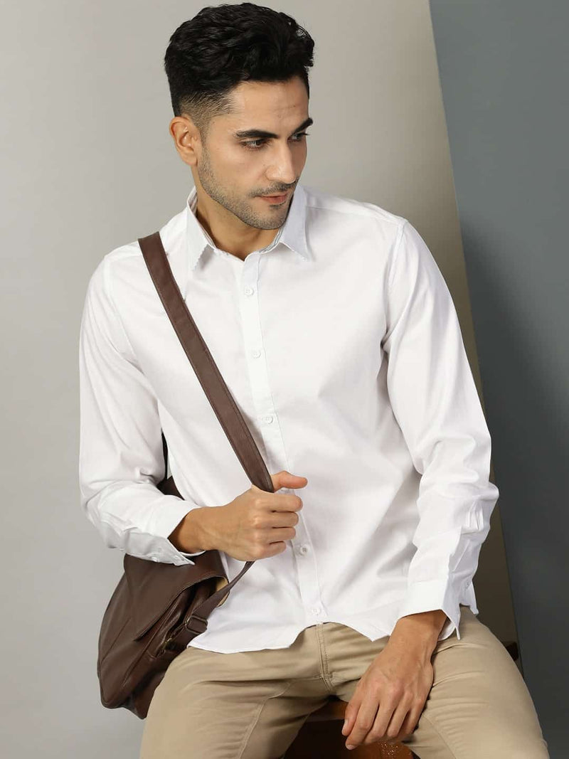 Thomas Scott Men Classic Regular Fit Cotton Oxford Casual Shirt