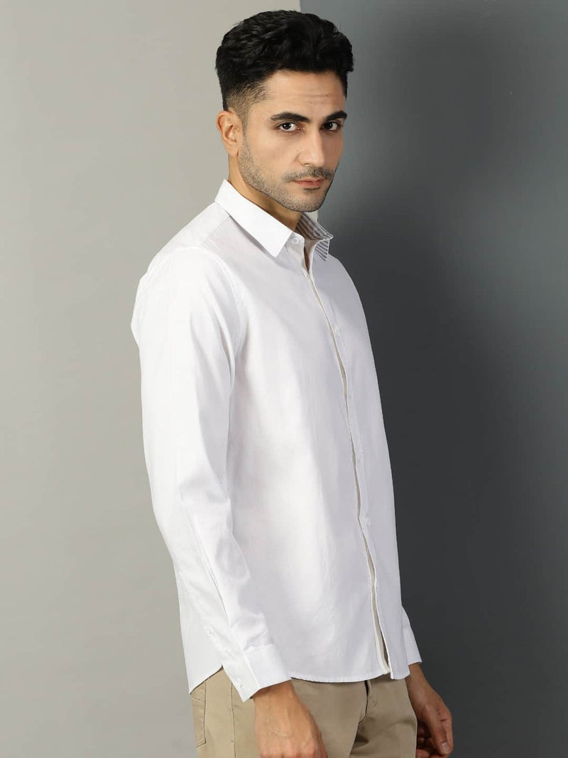 Thomas Scott Men Classic Regular Fit Cotton Oxford Casual Shirt