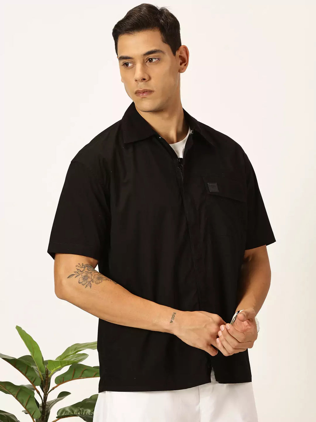 Thomas Scott Men Premium Boxy Pure Cotton Casual Shirt