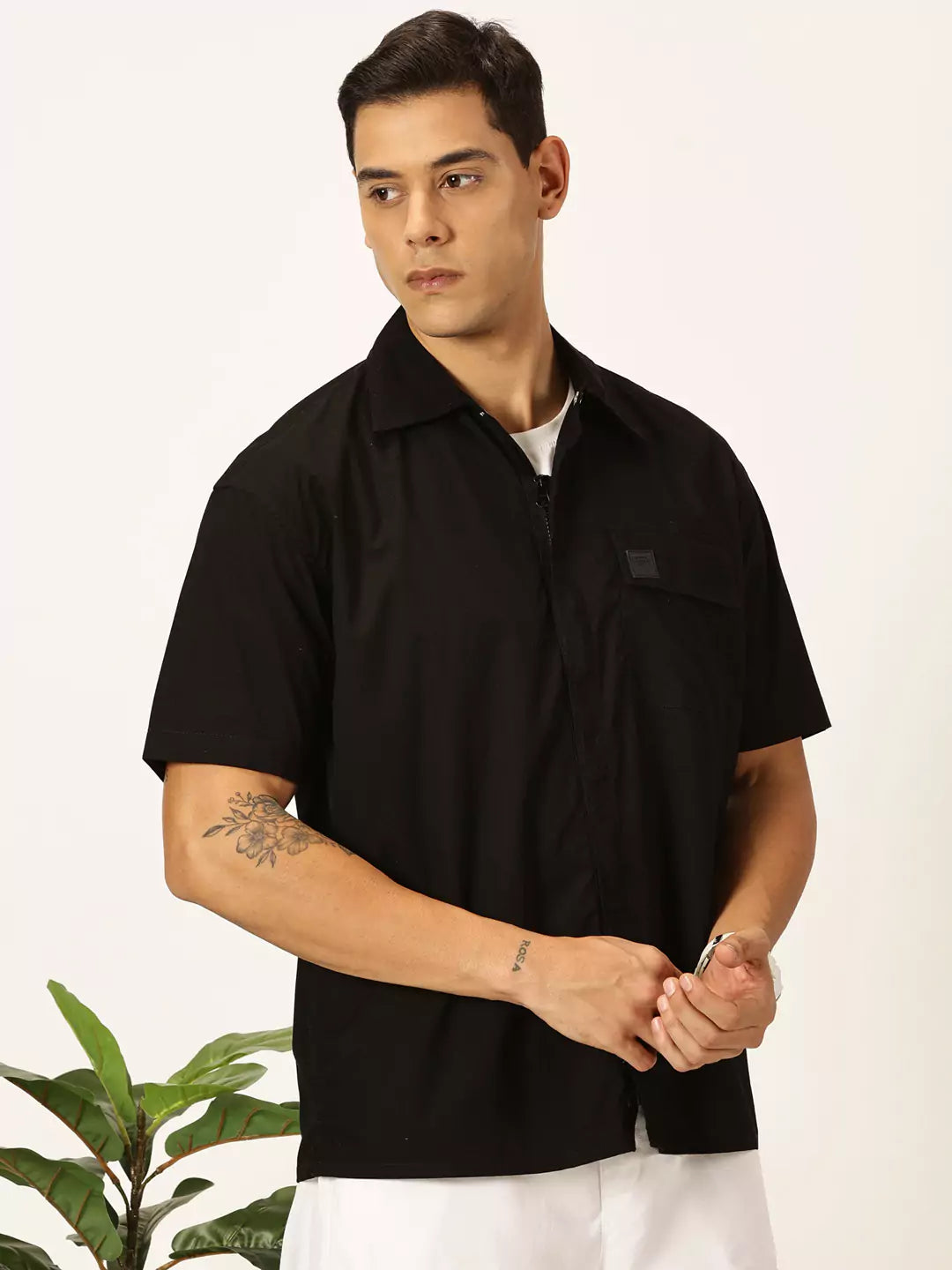 Thomas Scott Men Premium Boxy Pure Cotton Casual Shirt