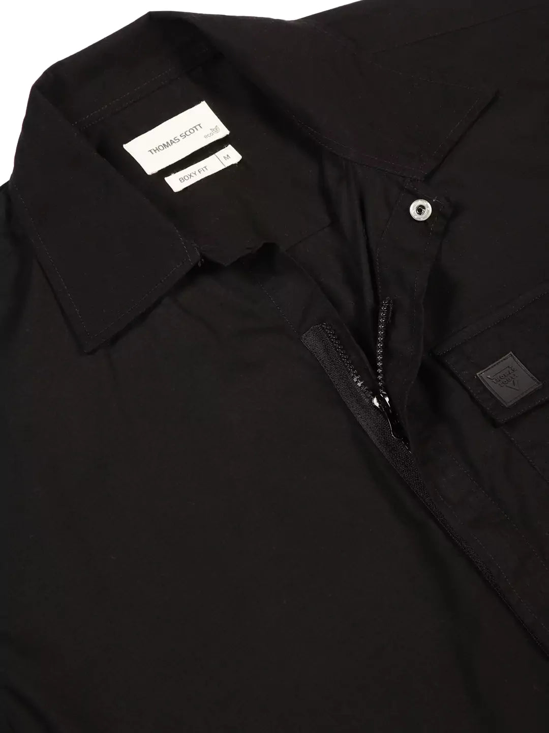 Thomas Scott Men Premium Boxy Pure Cotton Casual Shirt