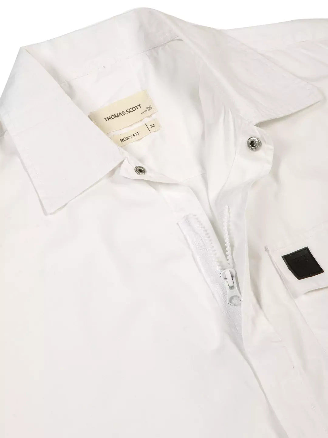 Thomas Scott Men Premium Boxy Pure Cotton Casual Shirt