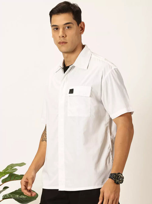 Thomas Scott Men Premium Boxy Pure Cotton Casual Shirt