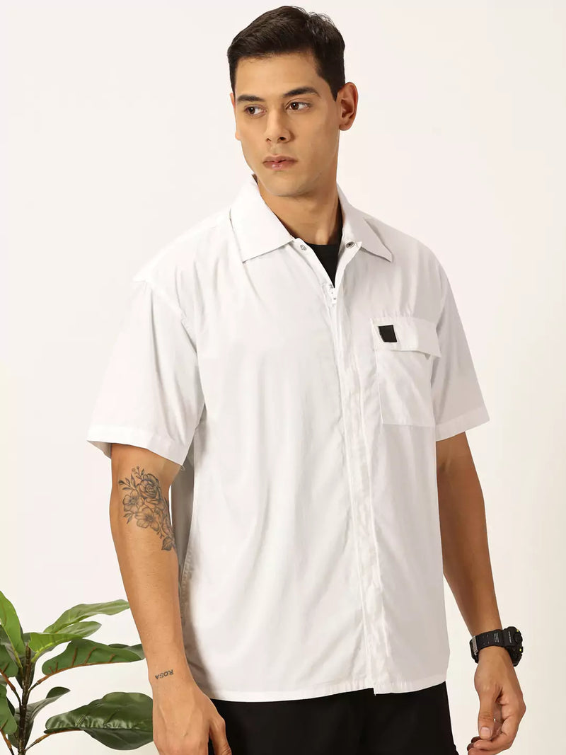 Thomas Scott Men Premium Boxy Pure Cotton Casual Shirt
