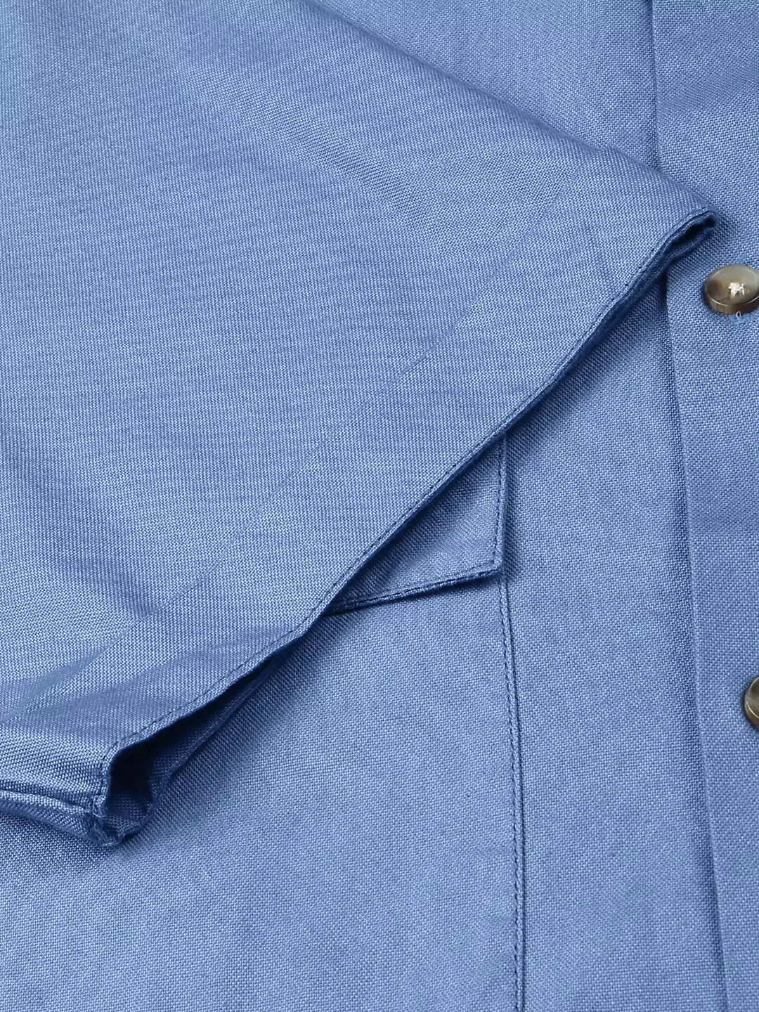 Thomas Scott Men Premium Spread Collar Opaque Cotton Casual Shirt