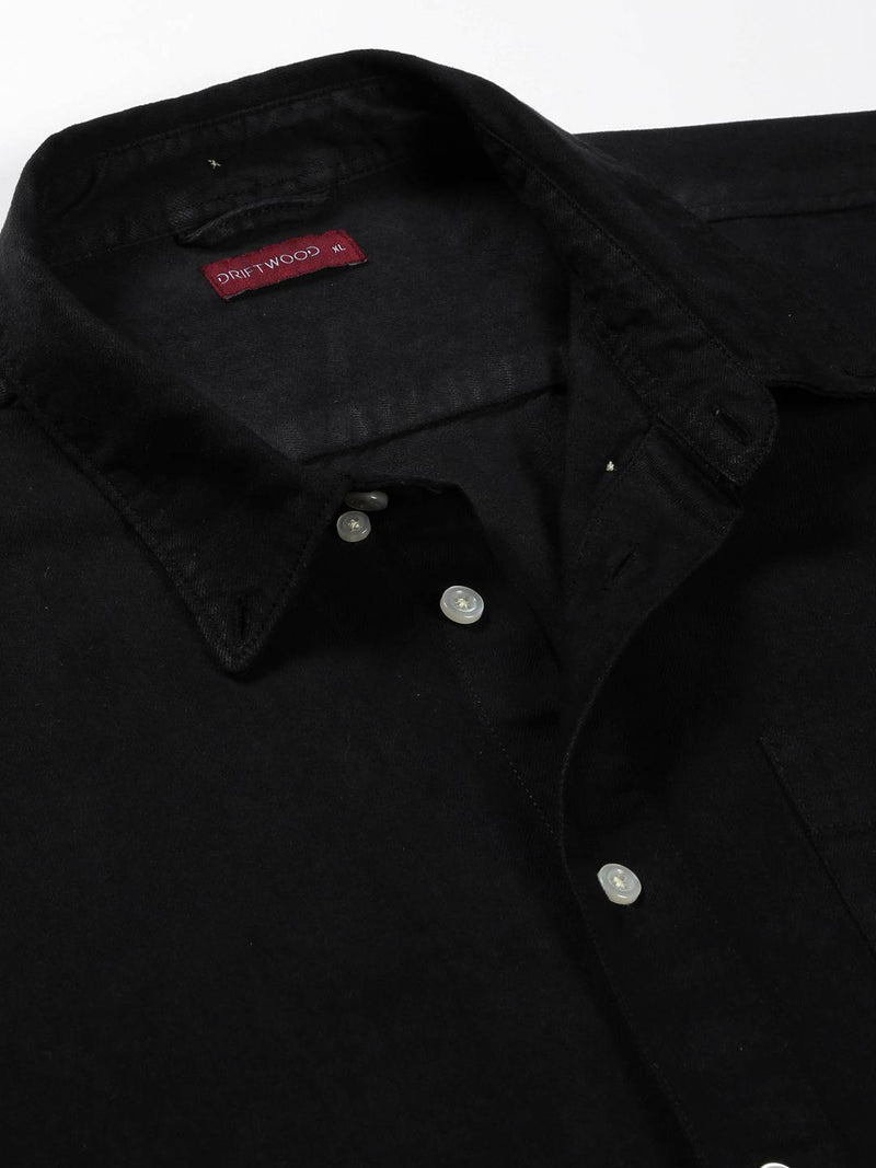 Thomas Scott Men Classic Slim Fit Spread Collar Casual Shirt