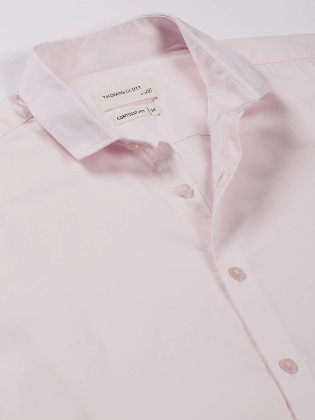 Thomas Scott Men Classic Slim Fit Spread Collar Casual Shirt