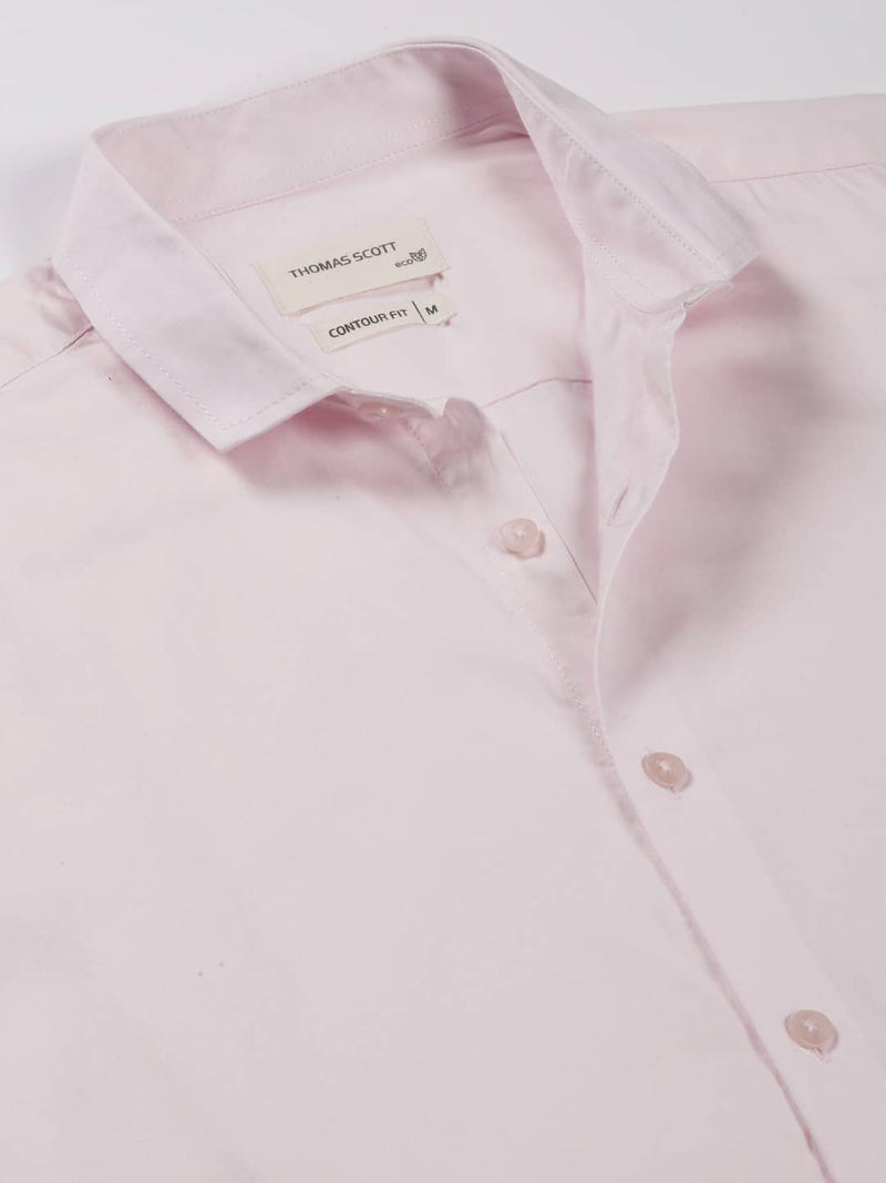 Thomas Scott Men Classic Slim Fit Spread Collar Casual Shirt