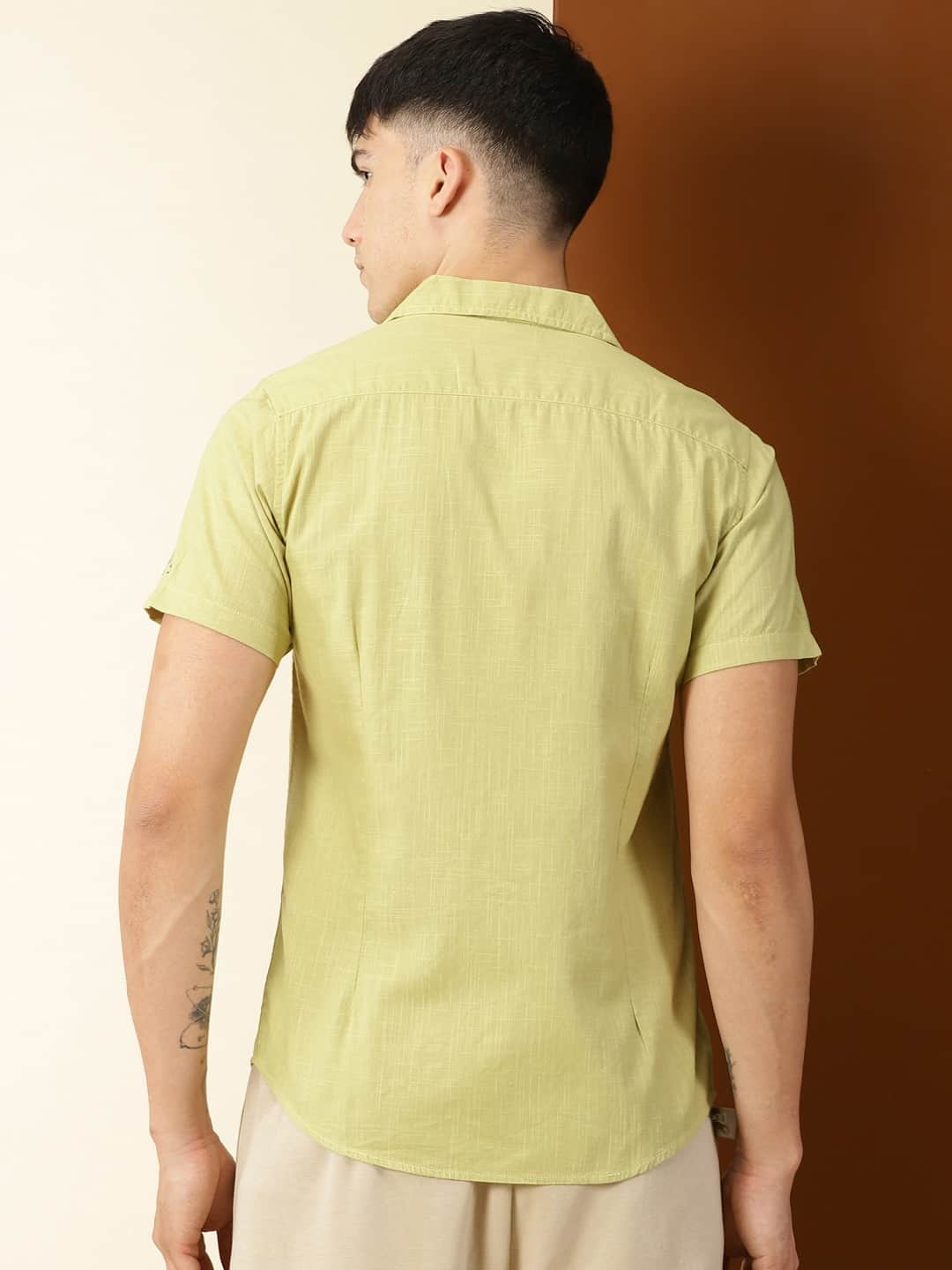 Thomas Scott Men Premium Fit Abstract Printed Pure Cotton Casual Shirt