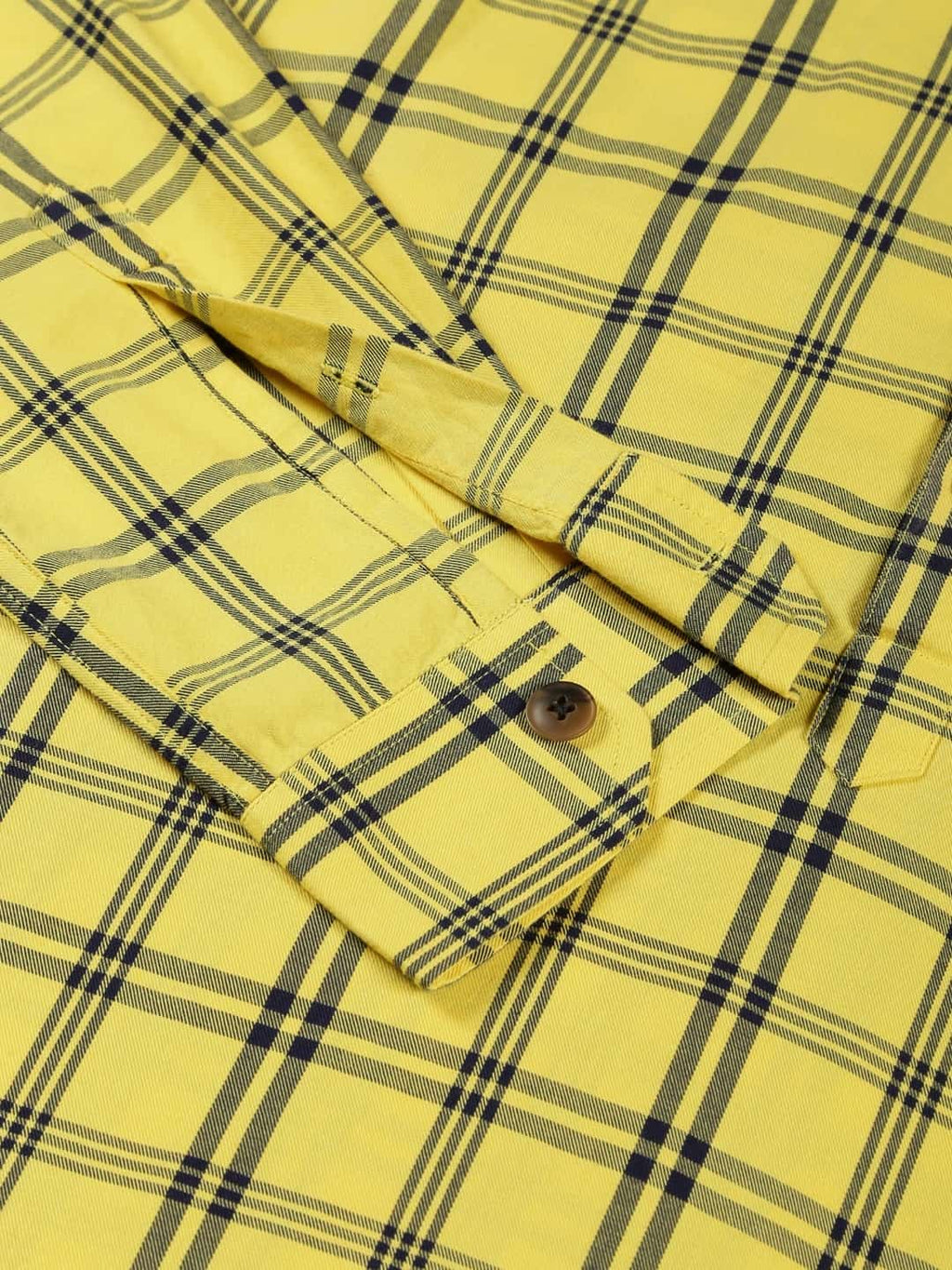 Thomas Scott Men Classic Hood Windowpane Checked Twill Casual Pure Cotton Shirt