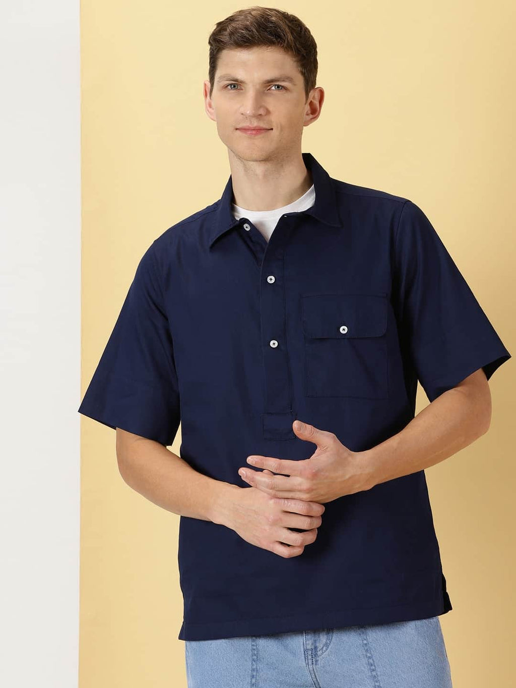 Thomas Scott Men Smart Pure Cotton Casual Shirt