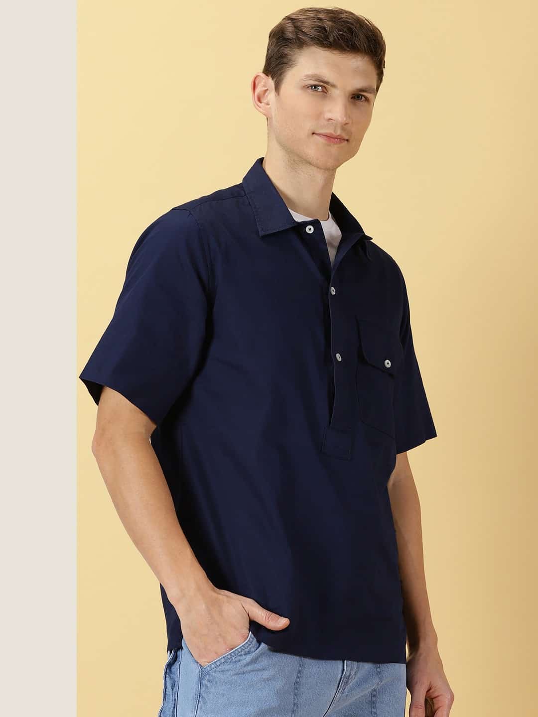 Thomas Scott Men Smart Pure Cotton Casual Shirt