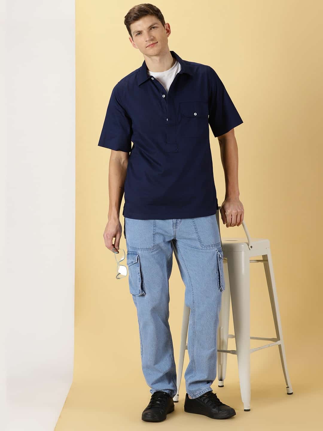 Thomas Scott Men Smart Pure Cotton Casual Shirt