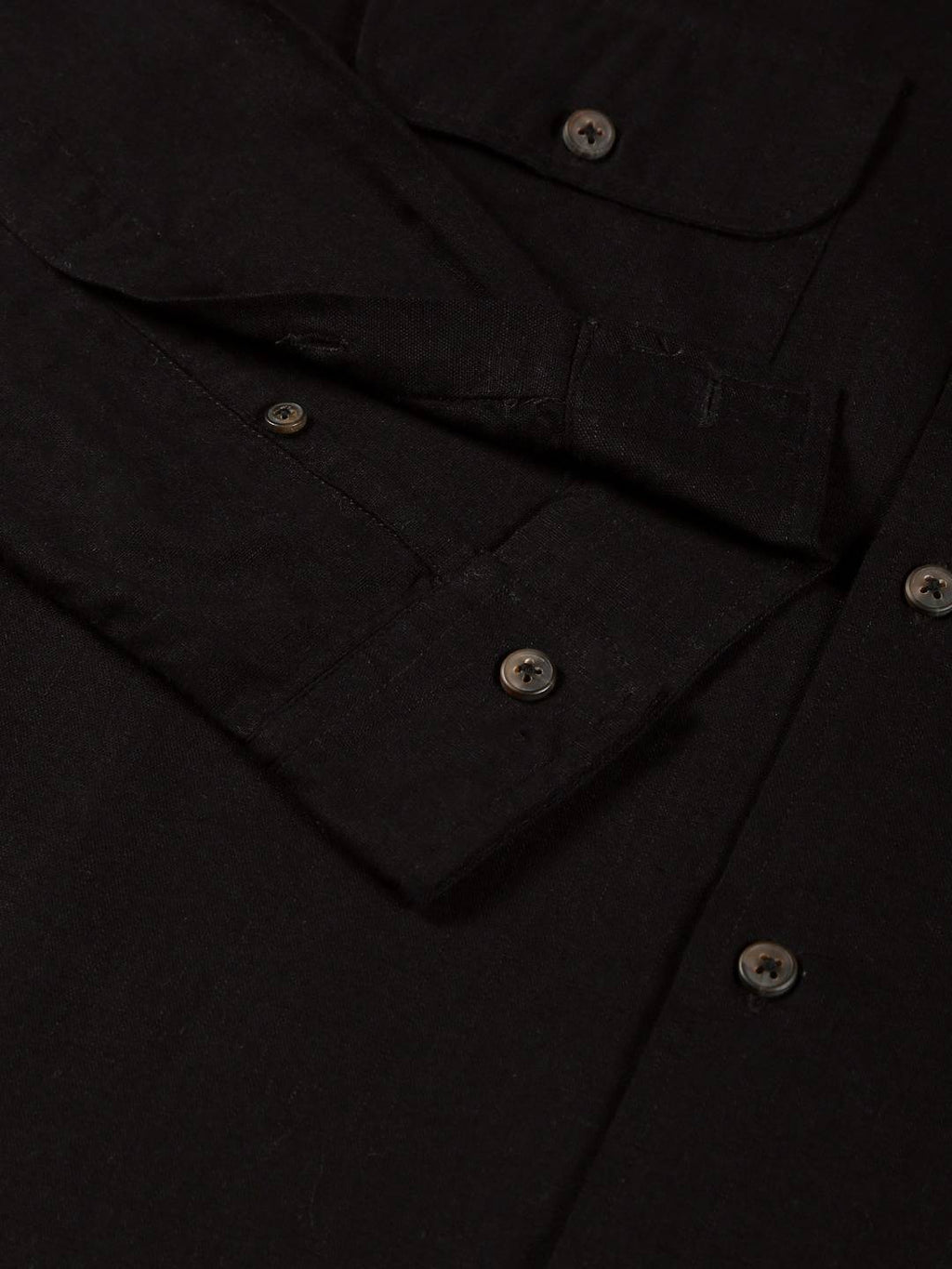 Thomas Scott Men Classic Regular Cuban Collar Long Sleeve Pocket Cotton & Linen Shacket