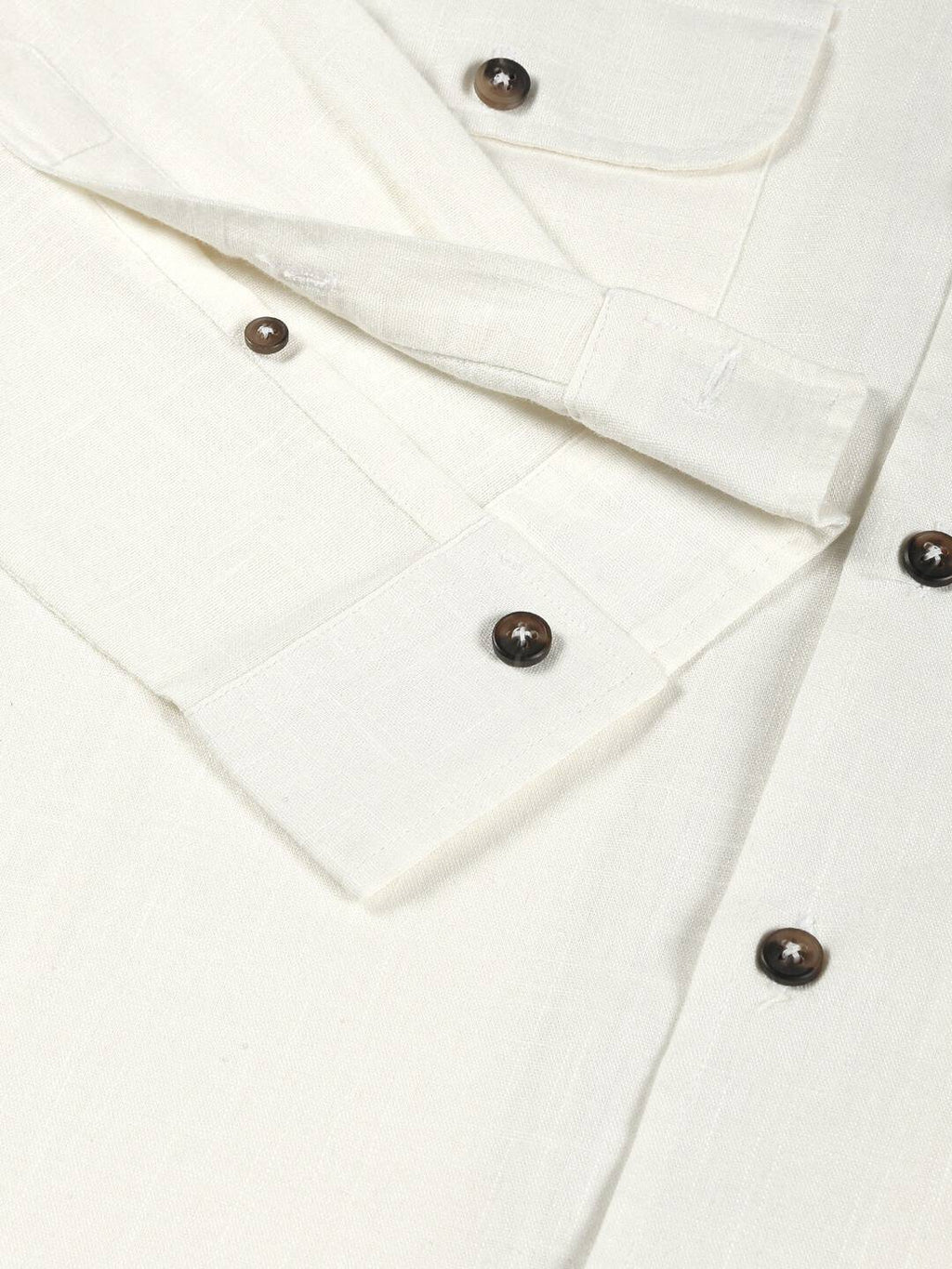Thomas Scott Men Spread Collar Classic Cotton Linen Shacket