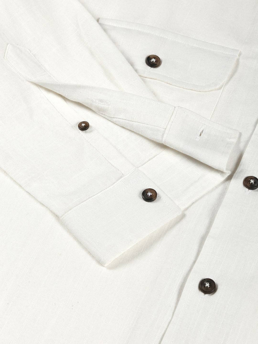 Thomas Scott Men Spread Collar Classic Cotton Linen Shacket