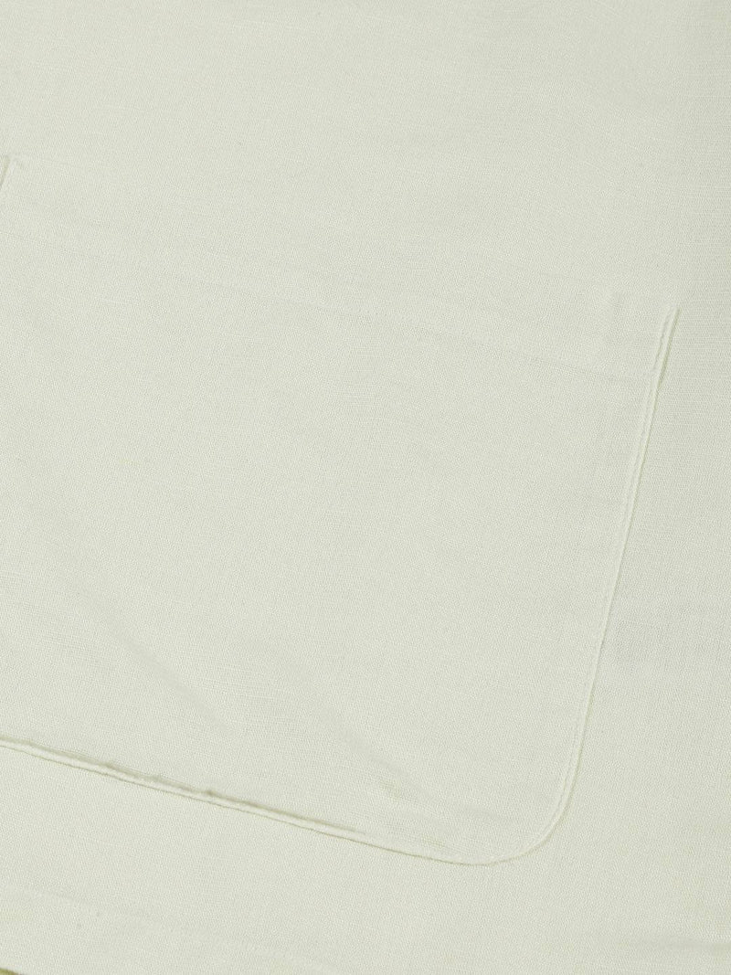 Thomas Scott Men Modern Corduroy Cotton Linen Casual Shirt