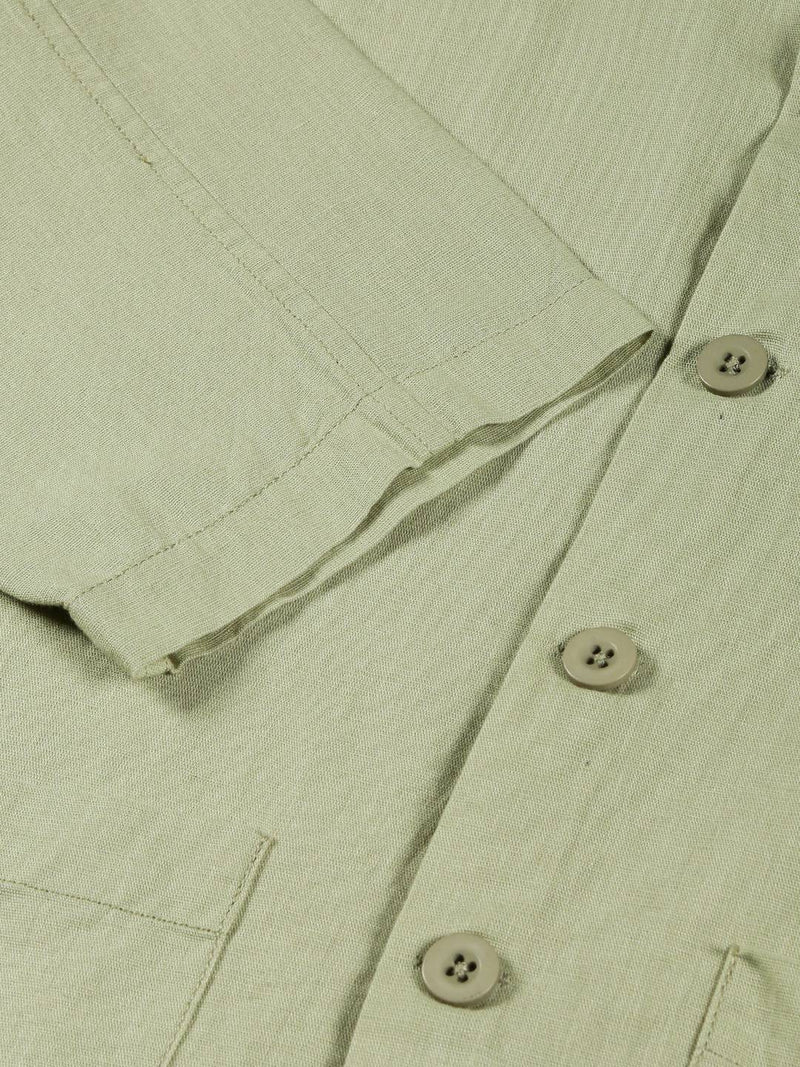 Thomas Scott Men Modern Oversized Fit Box Pocket Cotton Linen Casual Shirt