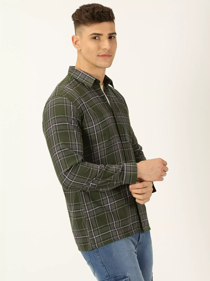 Thomas Scott Men Standard Tartan Checked Casual Shirt