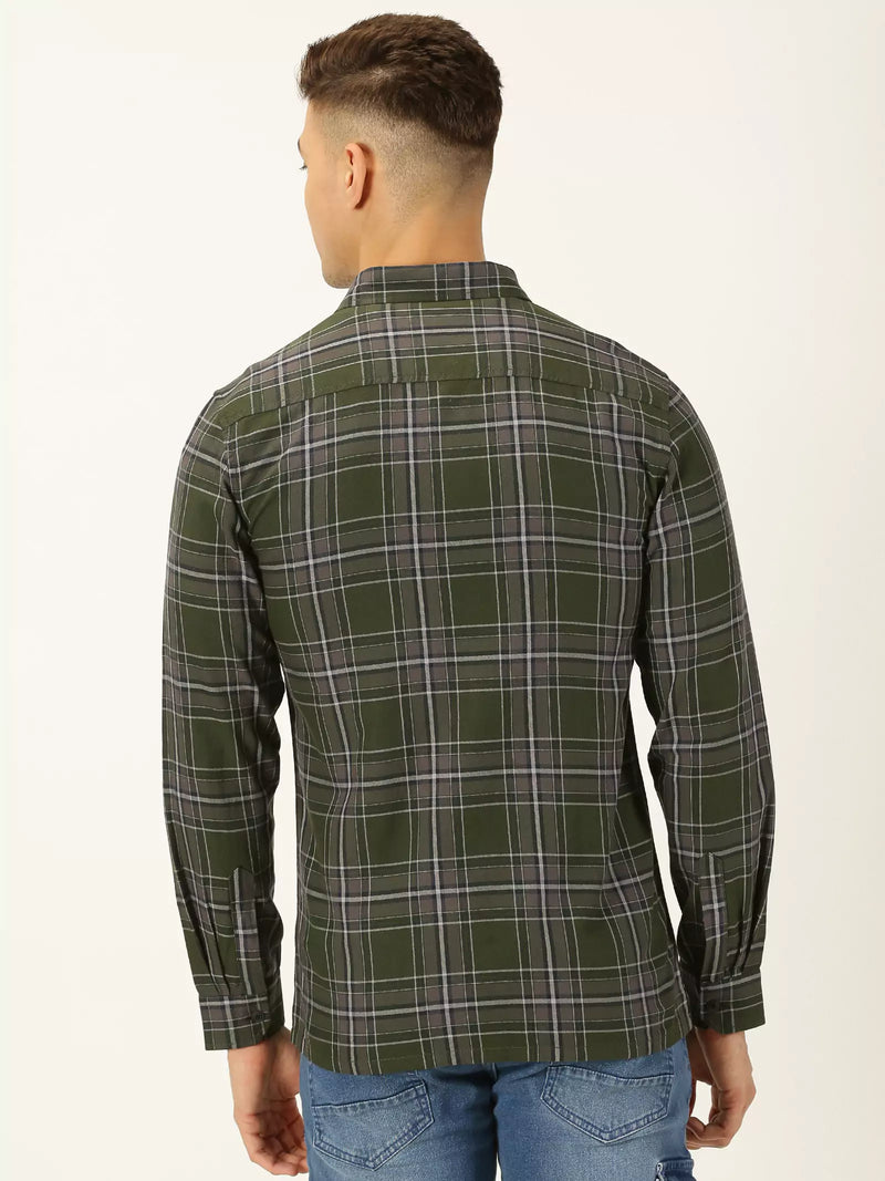 Thomas Scott Men Standard Tartan Checked Casual Shirt