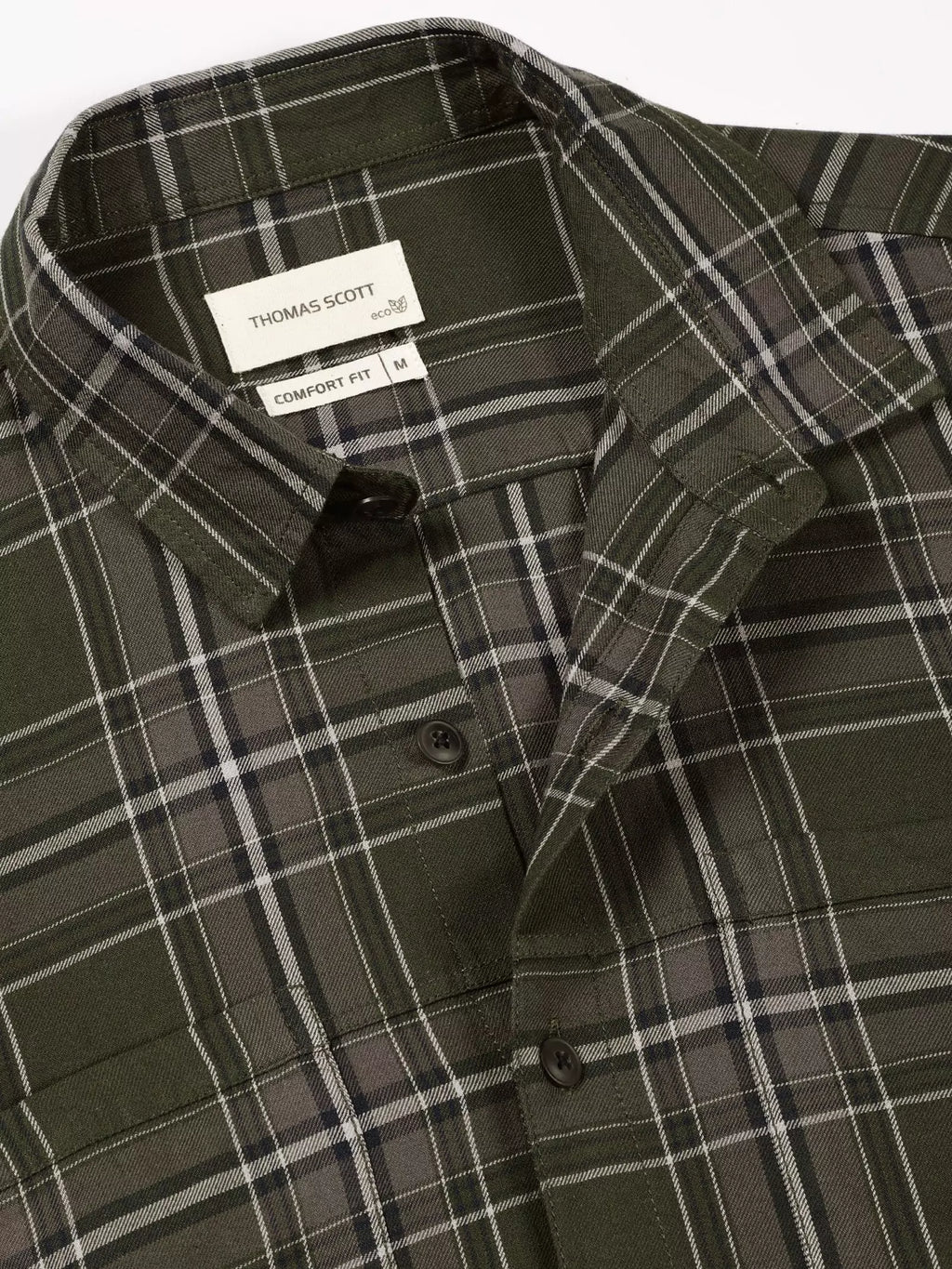 Thomas Scott Men Standard Tartan Checked Casual Shirt
