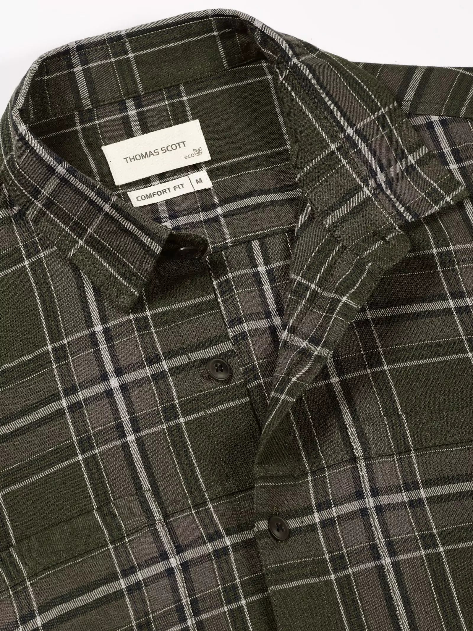 Thomas Scott Men Standard Tartan Checked Casual Shirt