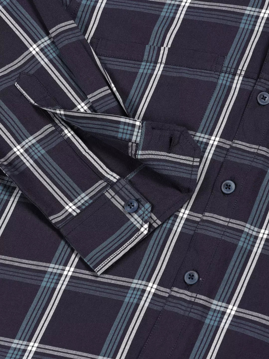 Thomas Scott Men Premium Checked Pure Cotton Casual Shirt