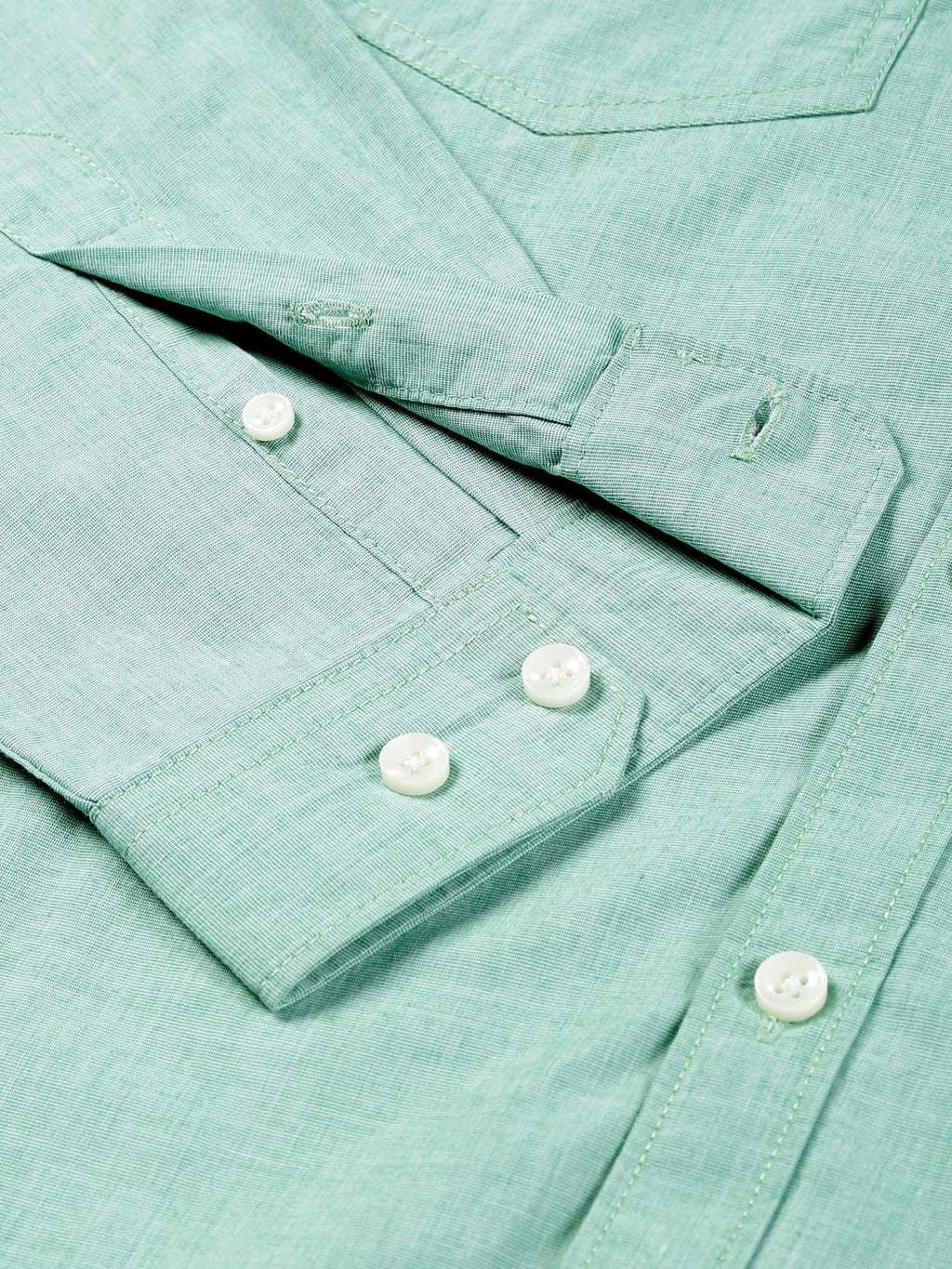 Thomas Scott Men Classic Spread Collar Chambray Pure Cotton Casual Shirt