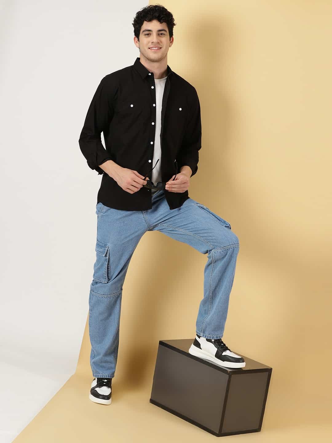 Thomas Scott Men Smart Pure Cotton Casual Shirt