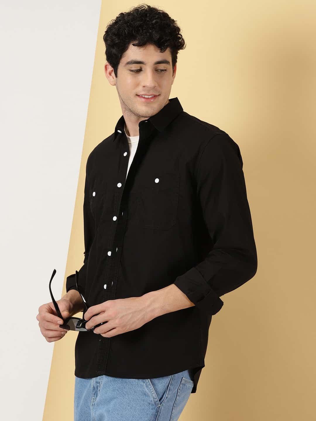 Thomas Scott Men Smart Pure Cotton Casual Shirt