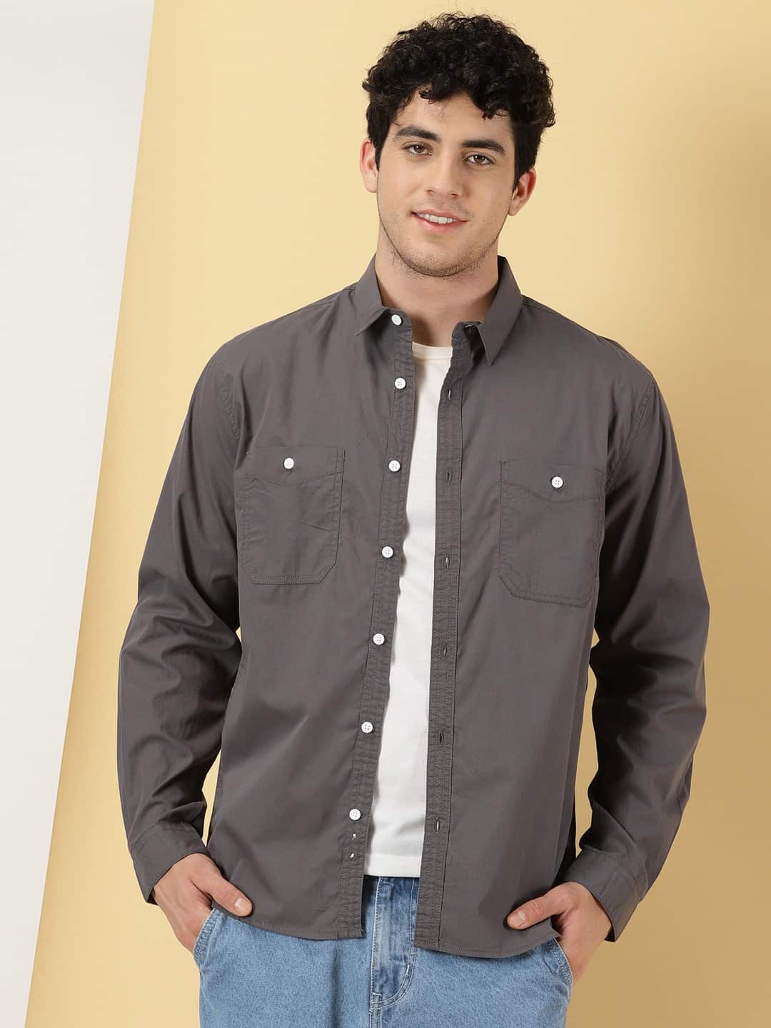 Thomas Scott Men Smart Pure Cotton Casual Shirt