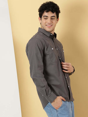 Thomas Scott Men Smart Pure Cotton Casual Shirt