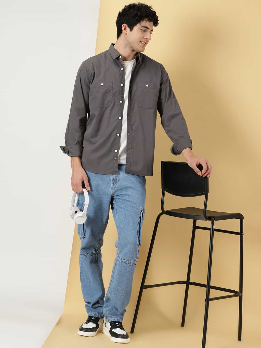 Thomas Scott Men Smart Pure Cotton Casual Shirt