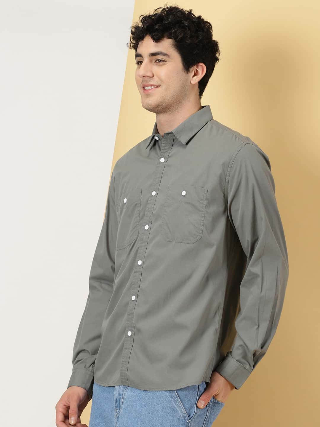Thomas Scott Men Smart Pure Cotton Casual Shirt