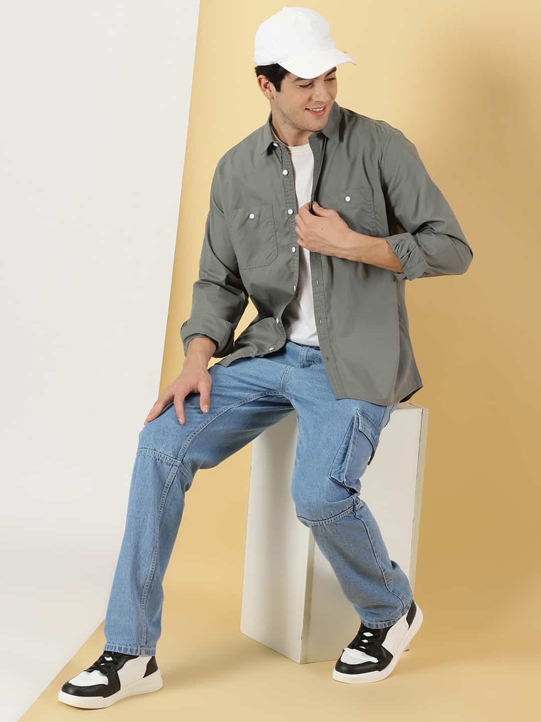 Thomas Scott Men Smart Pure Cotton Casual Shirt