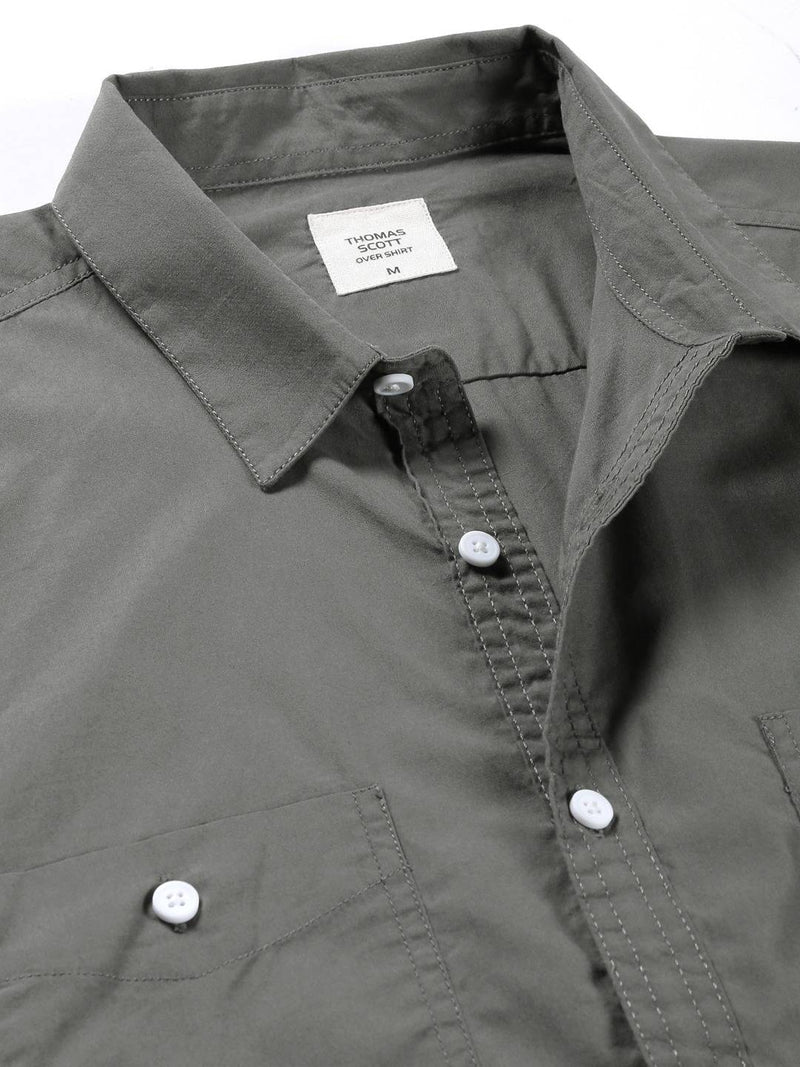 Thomas Scott Men Smart Pure Cotton Casual Shirt