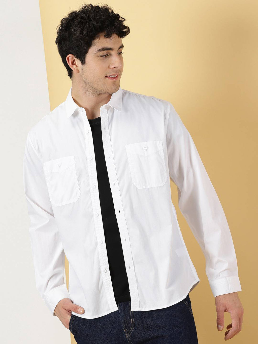 Thomas Scott Men Smart Pure Cotton Casual Shirt