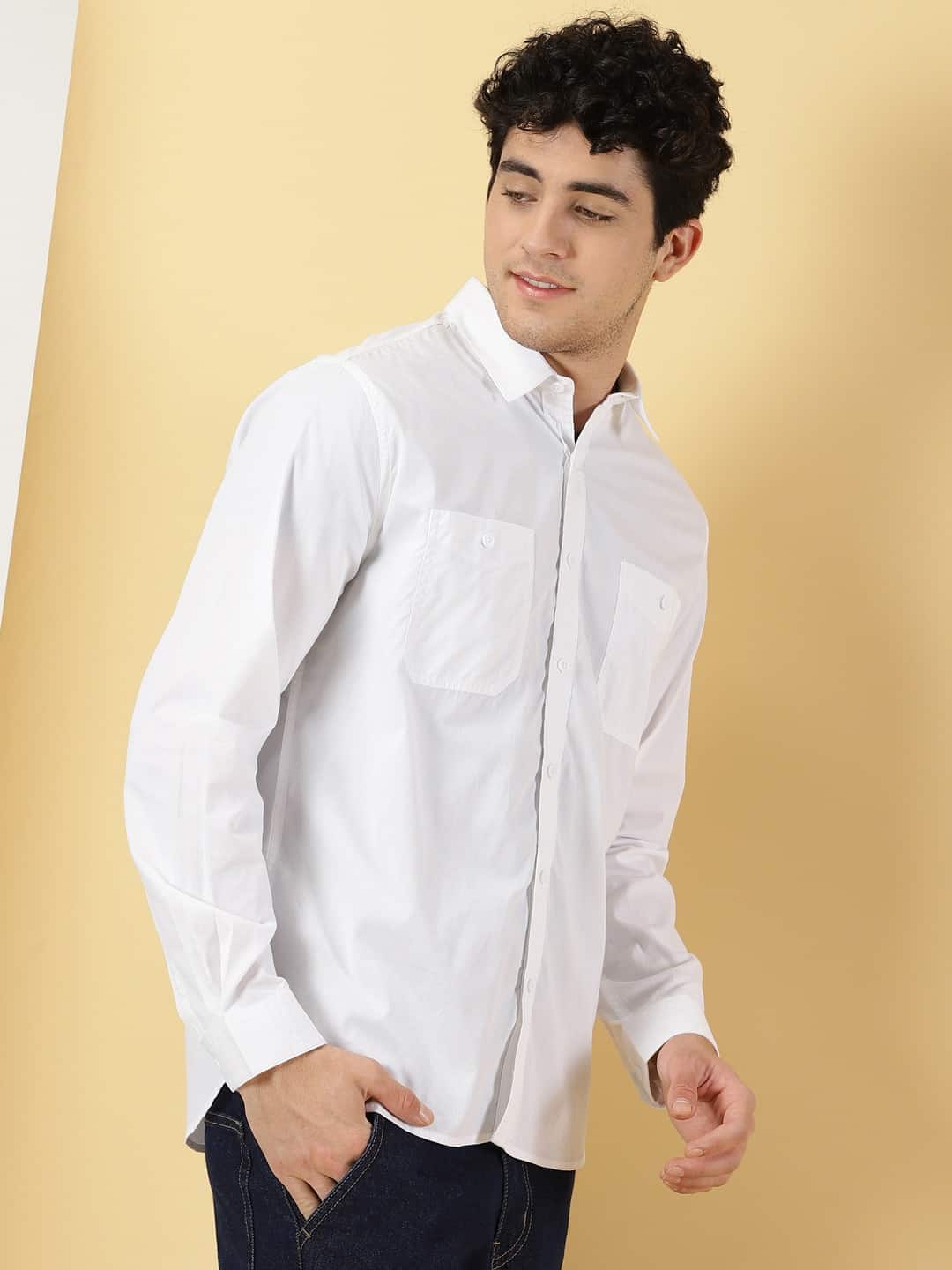 Thomas Scott Men Smart Pure Cotton Casual Shirt