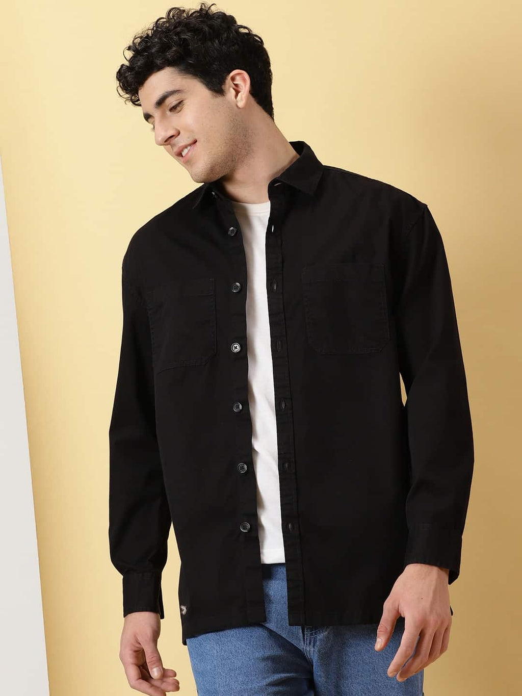 Thomas Scott Men Smart Pure Cotton Oversized Casual Shirt