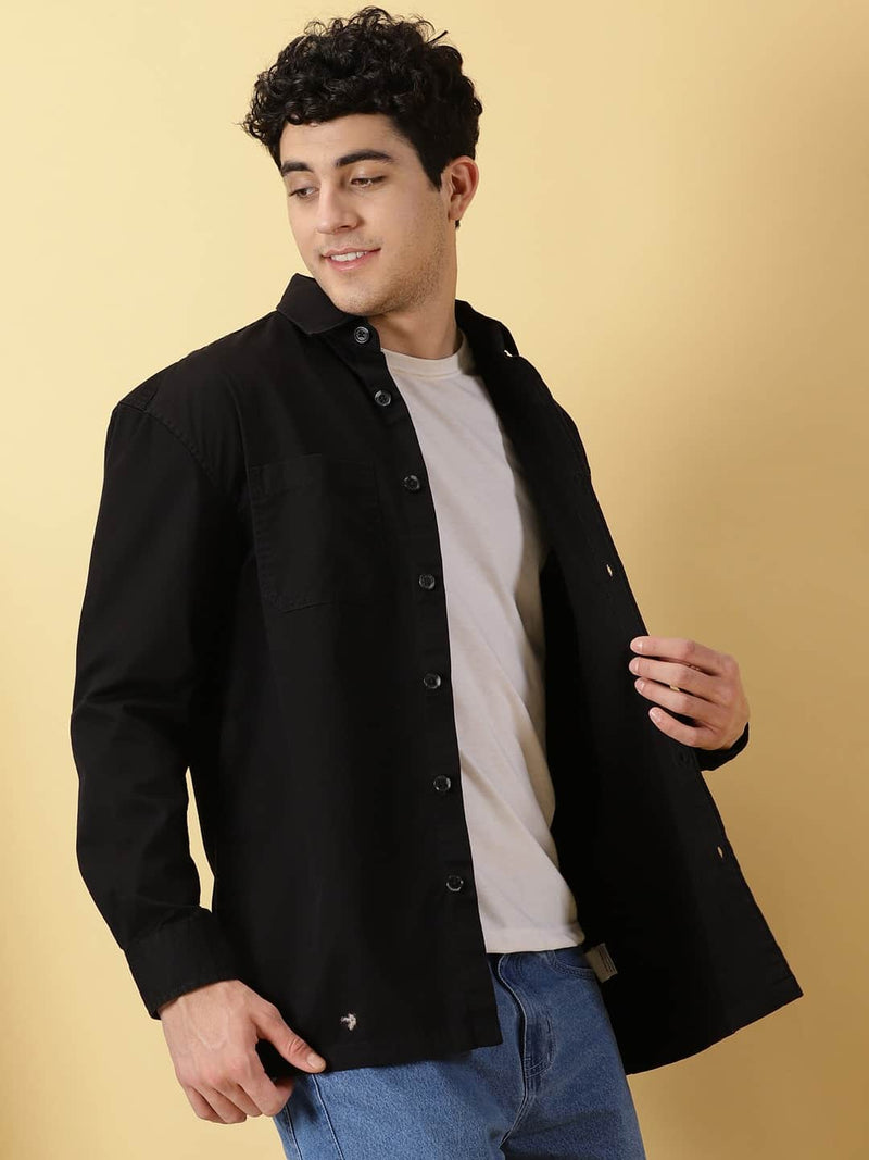 Thomas Scott Men Smart Pure Cotton Oversized Casual Shirt